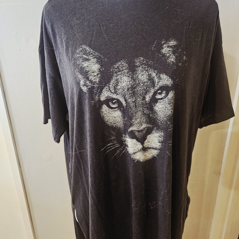 Black Vintage Panther T-Shirt L